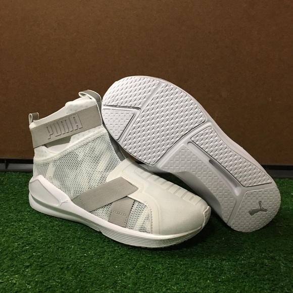 puma fierce strap red and white